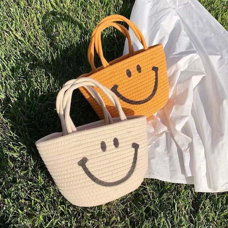 Damen Handtasche mit fröhlichem Smiley-Motiv Brehn