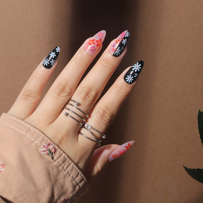Künstlerisches Floral Stiletto Nagelkunst Set Brehn