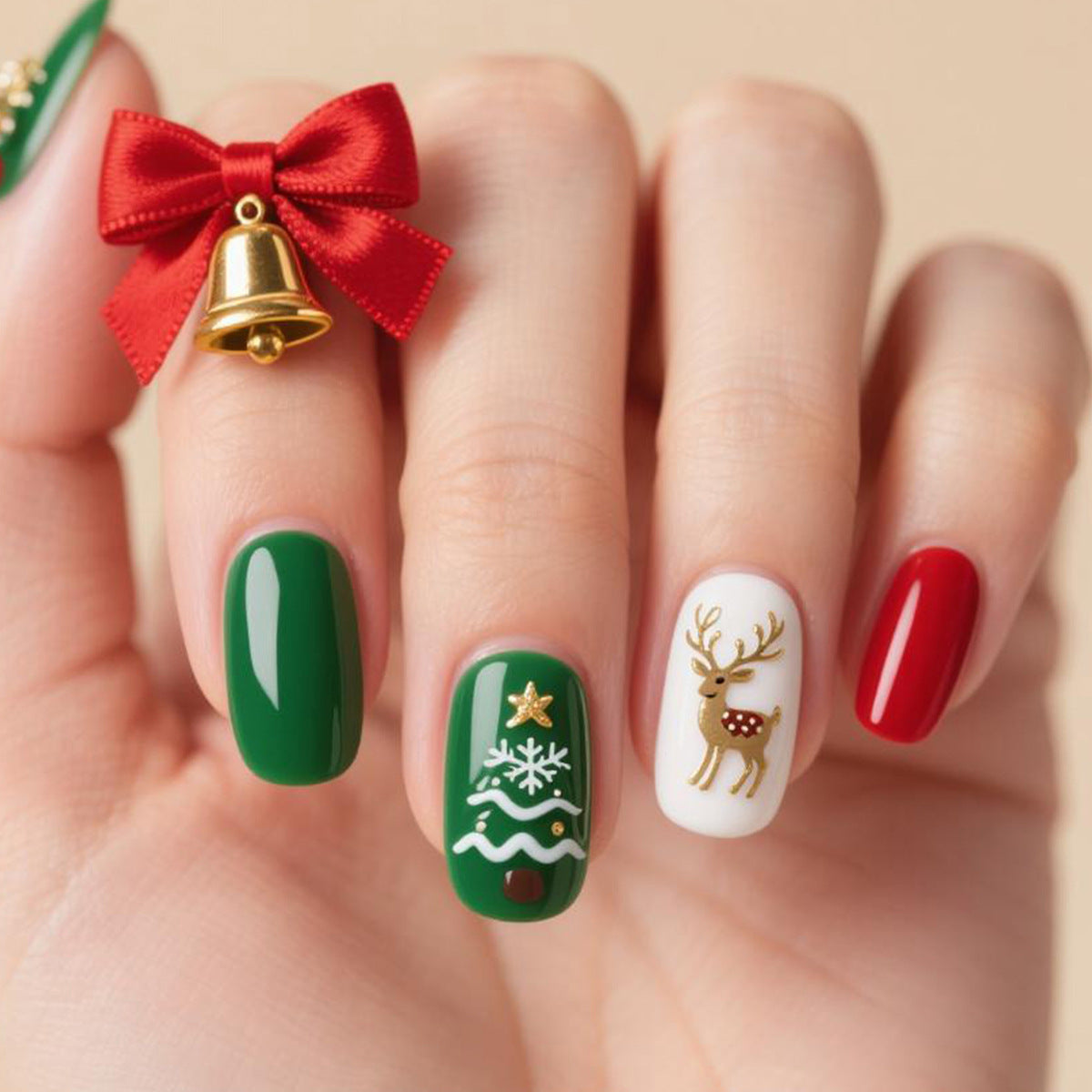 Festliches Feiertags-Nagelkunstset Brehn