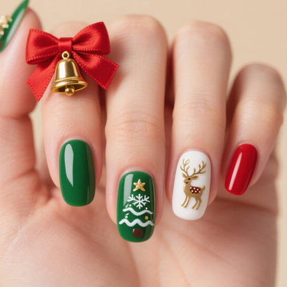 Festliches Feiertags-Nagelkunstset Brehn