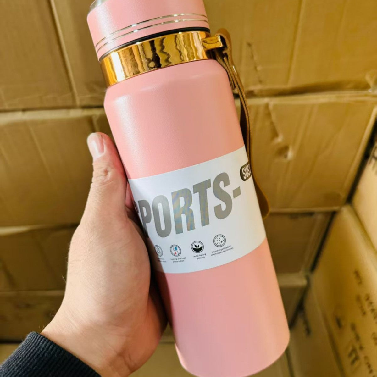 Unisex Sportliche Thermo-Trinkflasche Brehn