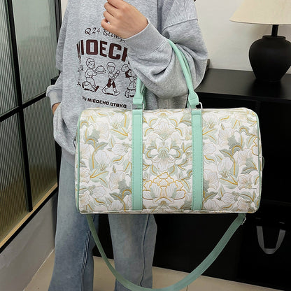 Elegante Blumenmuster Reise Duffle Bag Brehn