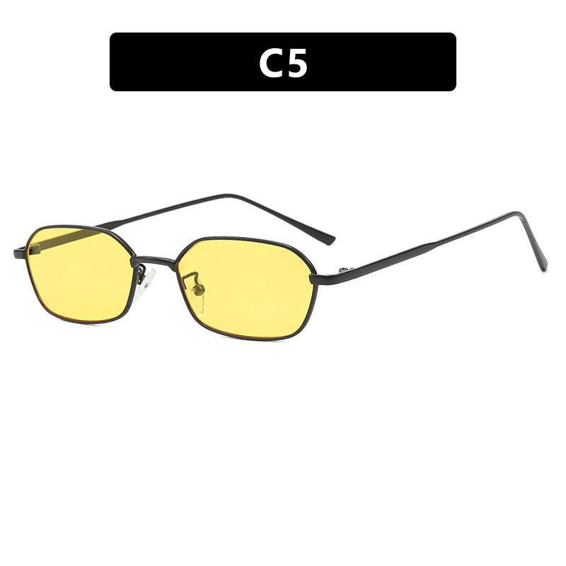 Damen geometrische Sonnenbrille im minimalistischen Design Brehn