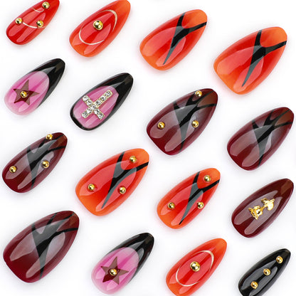 Kunstvolle Stiletto-Nägel mit kreativen Designs Brehn