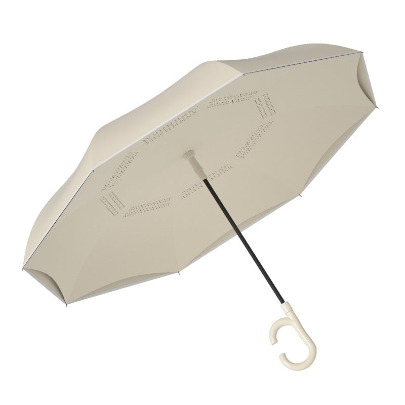 Damen innovativer Mini-Faltschirm mit ergonomischem Handgriff Brehn