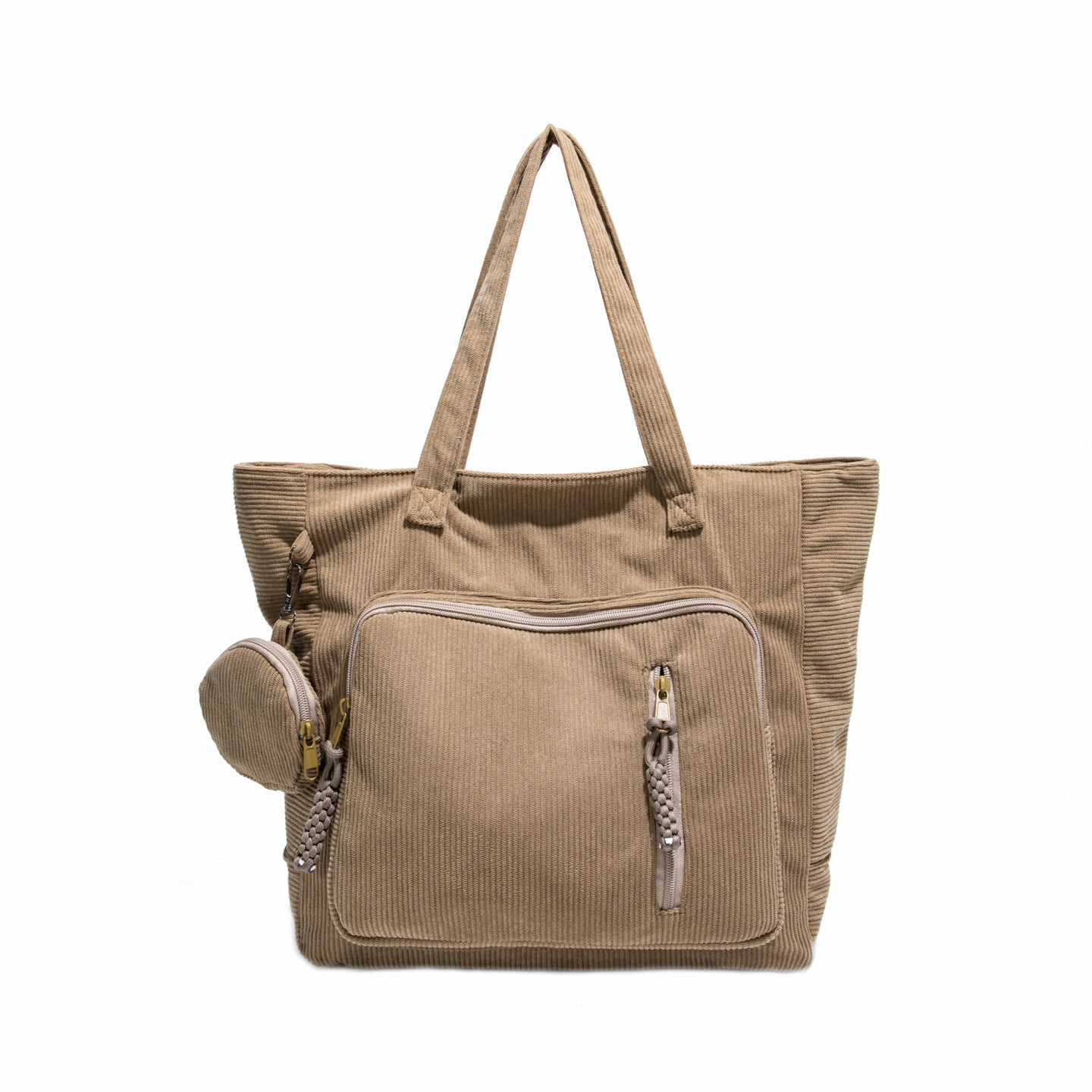 WoSpacious Mehrfach-Taschen Canvas Einkaufstasche Brehn