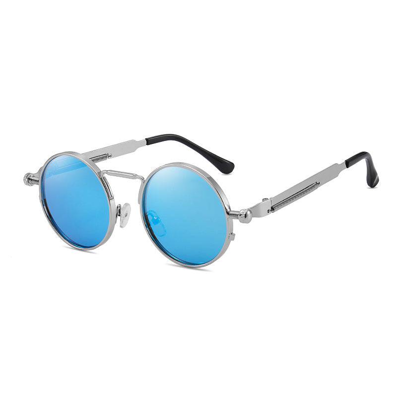 Damen elegante runde Metallbrille Brehn