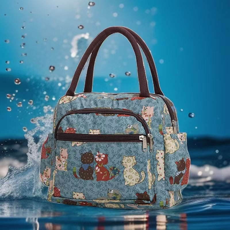 Isolierte Katzenmuster-Lunch-Kühltasche Brehn