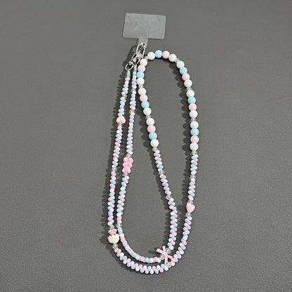 Perlenbrille Kette mit Schmetterlingsakzenten Brehn
