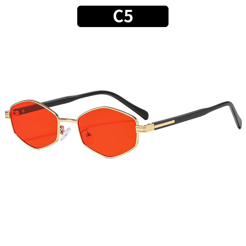 Modische hexagonale Sonnenbrille