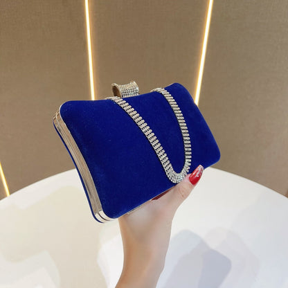 Luxuriöse Samt Abendhandtasche