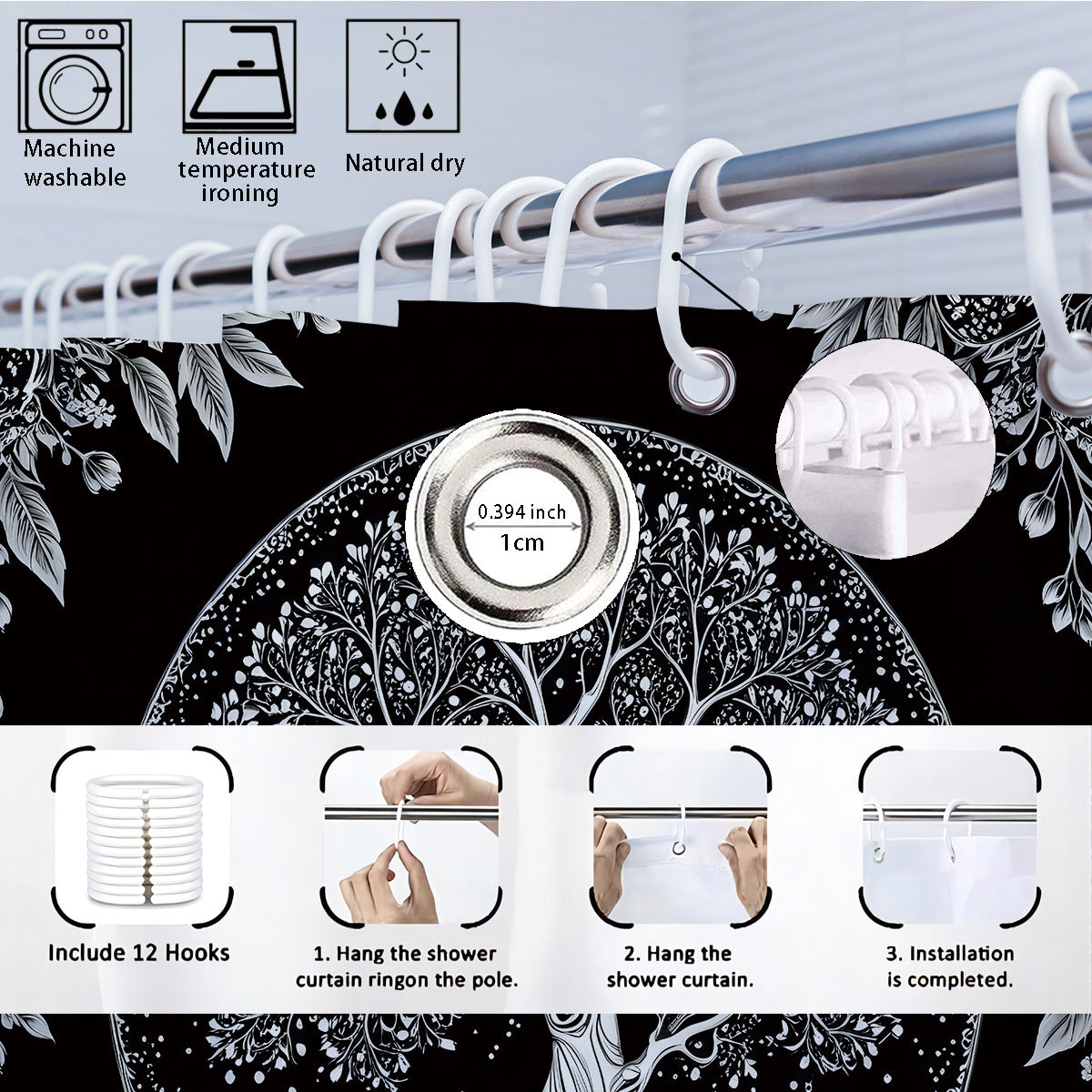Künstlerisches Baumdesign Badezimmer Set Brehn