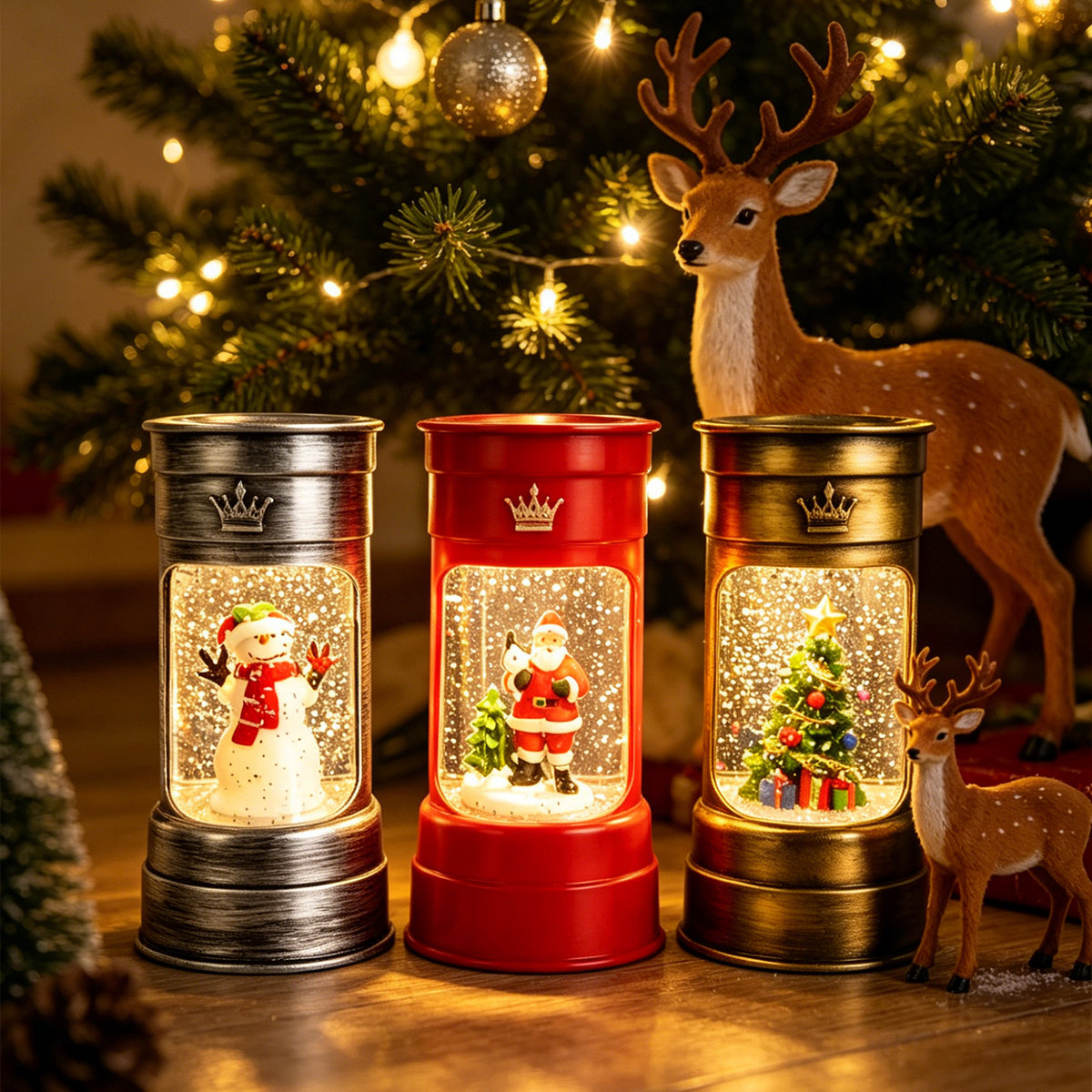 Glitzernde Weihnachtslaterne Brehn