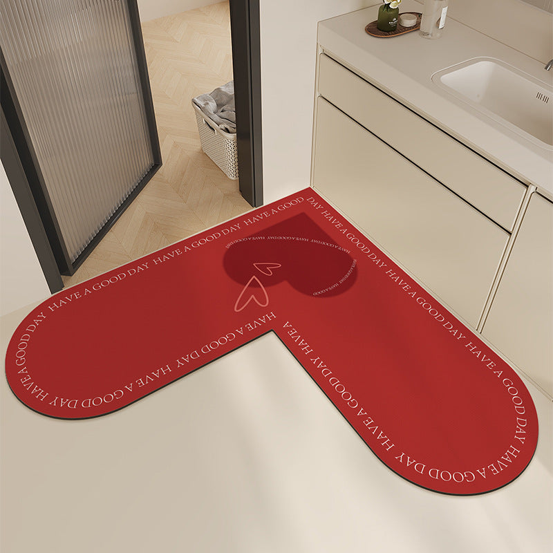 Moderne Herzförmige Küchenmatte Brehn