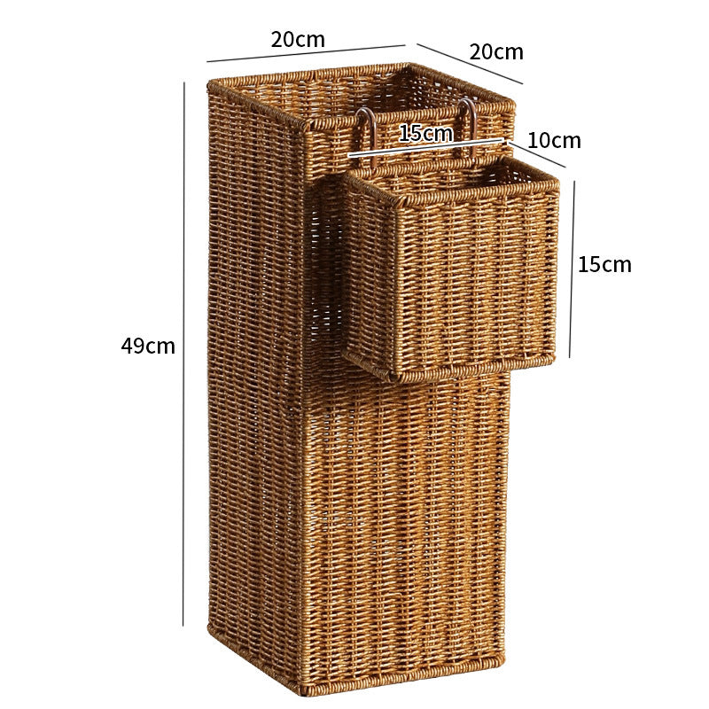 Sechseckiger Dekorativer Rattan Aufbewahrung Container Brehn