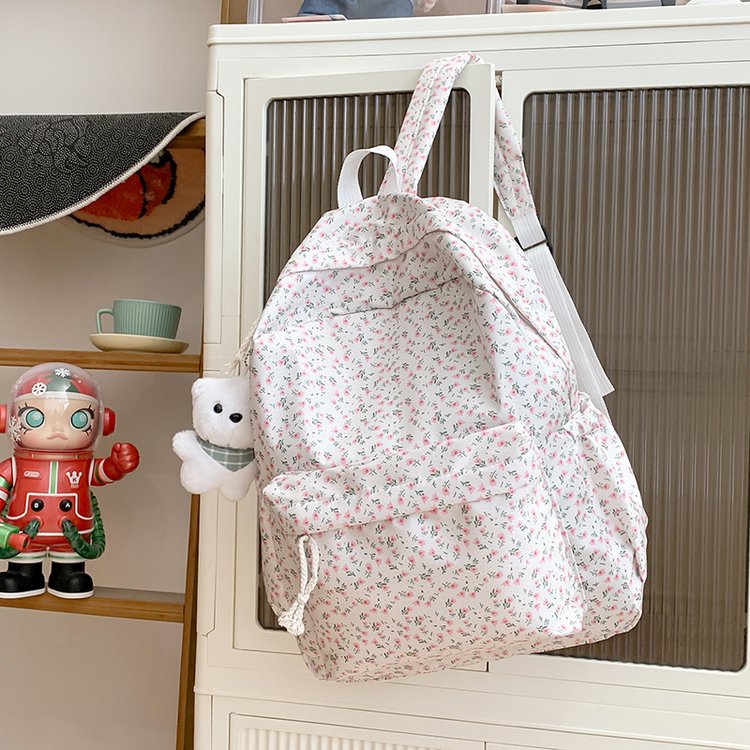 Rucksack mit Floralem Design und Praktischen Fächern Brehn