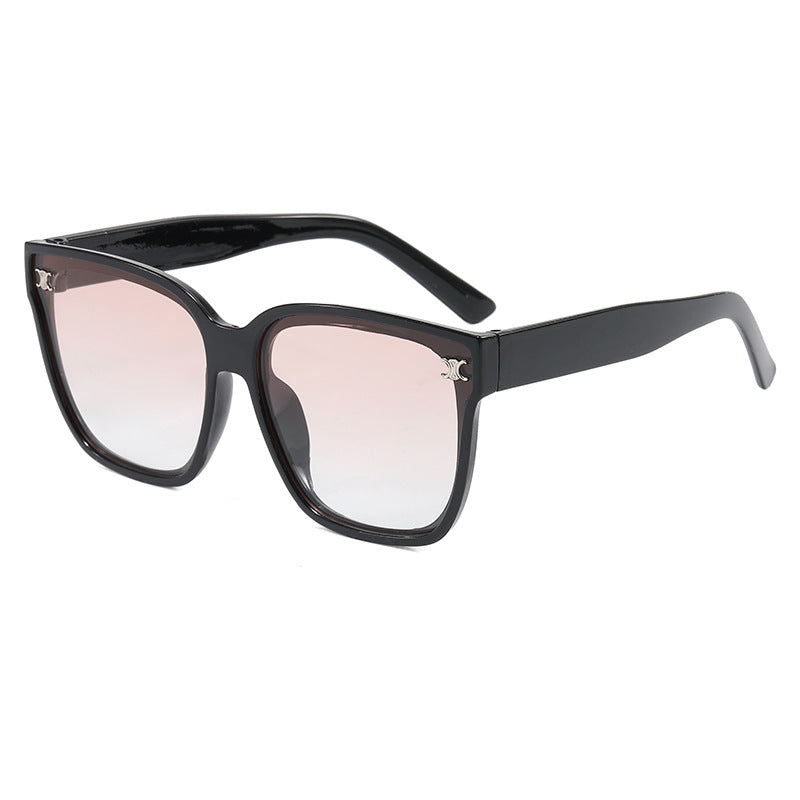 Damen Modische oversized Sonnenbrille mit rautenförmigen Gläsern Brehn