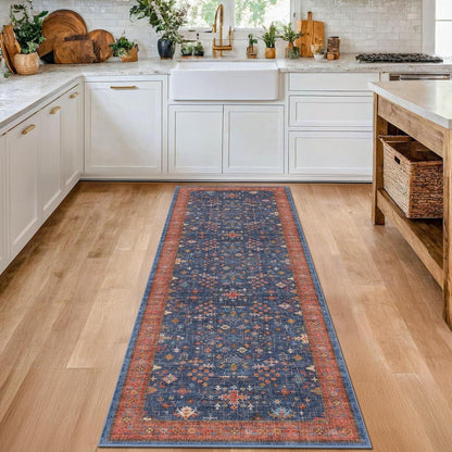 Vintage Floral Runner Teppich Brehn