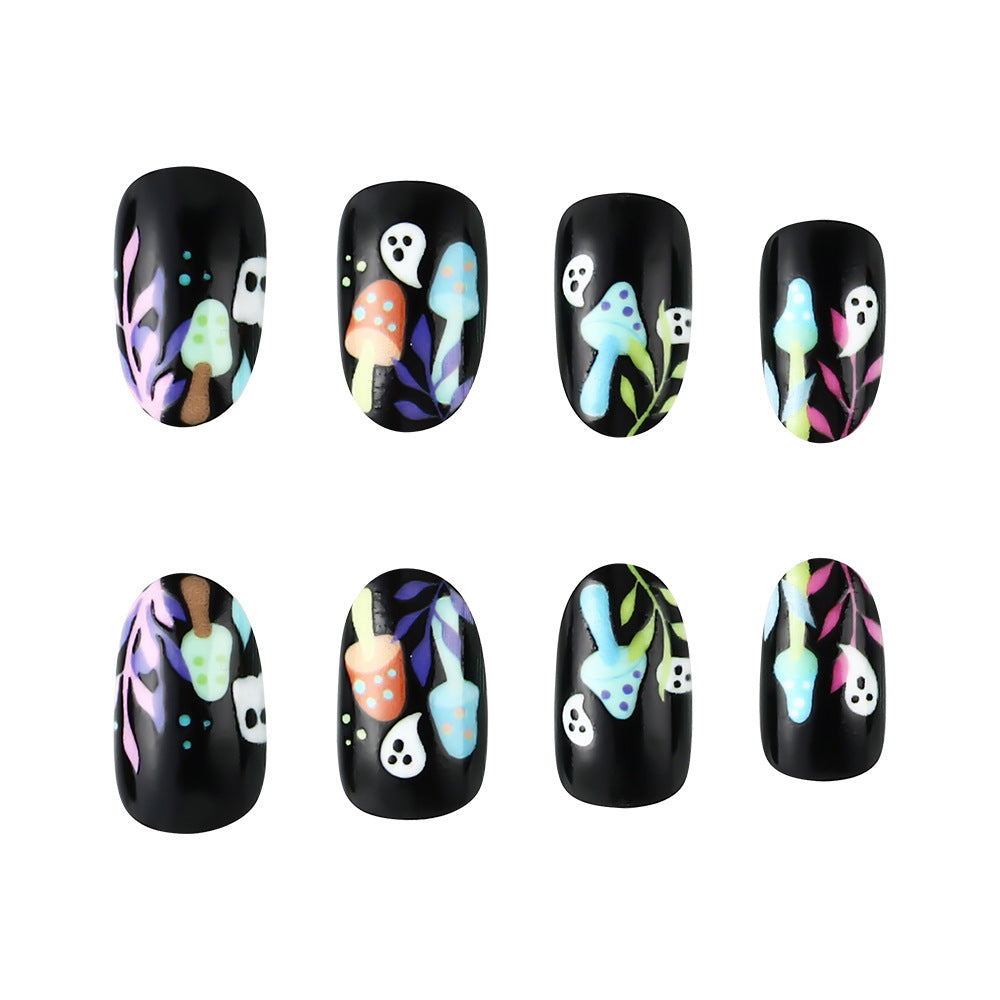 Verspielt Geister-Themen Press-On Nagelkunst Brehn