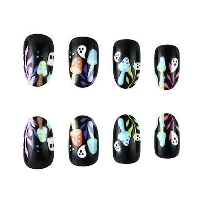 Verspielt Geister-Themen Press-On Nagelkunst Brehn