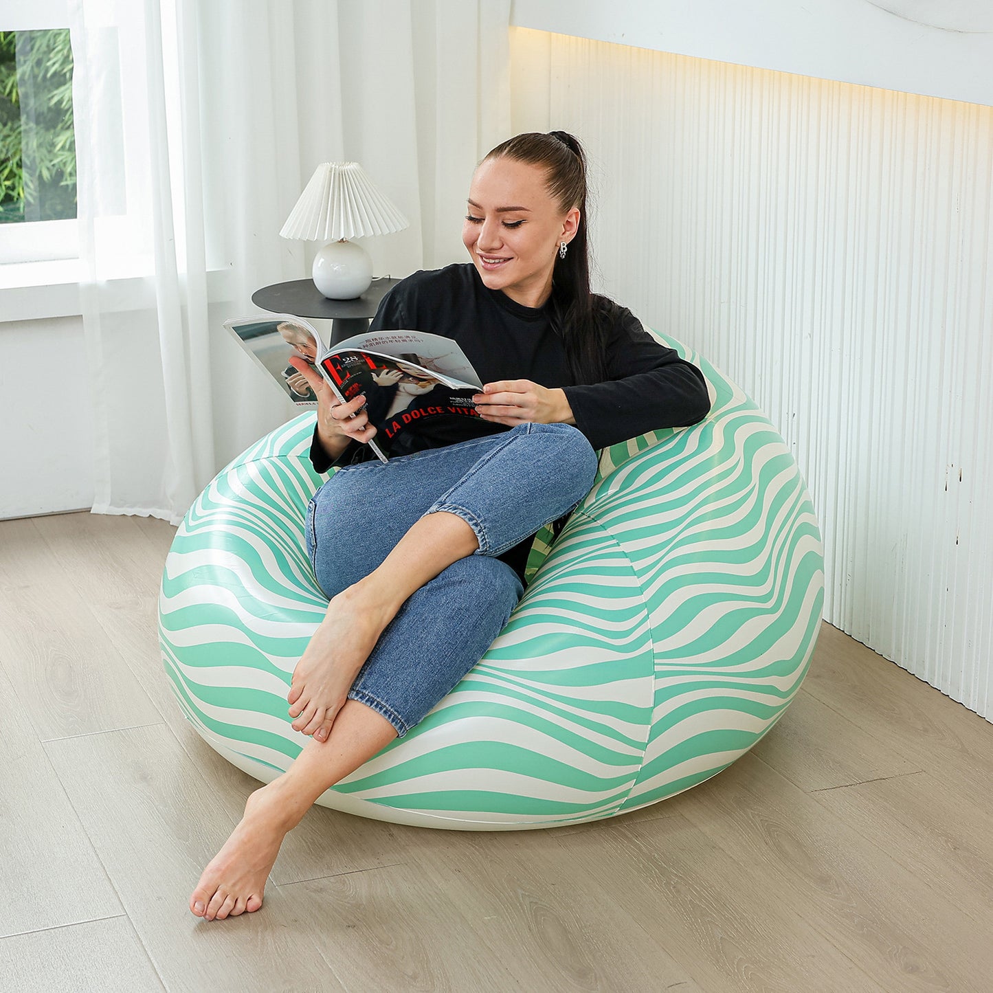 Damen Ergonomische Sitzgelegenheit mit buntem Design Brehn