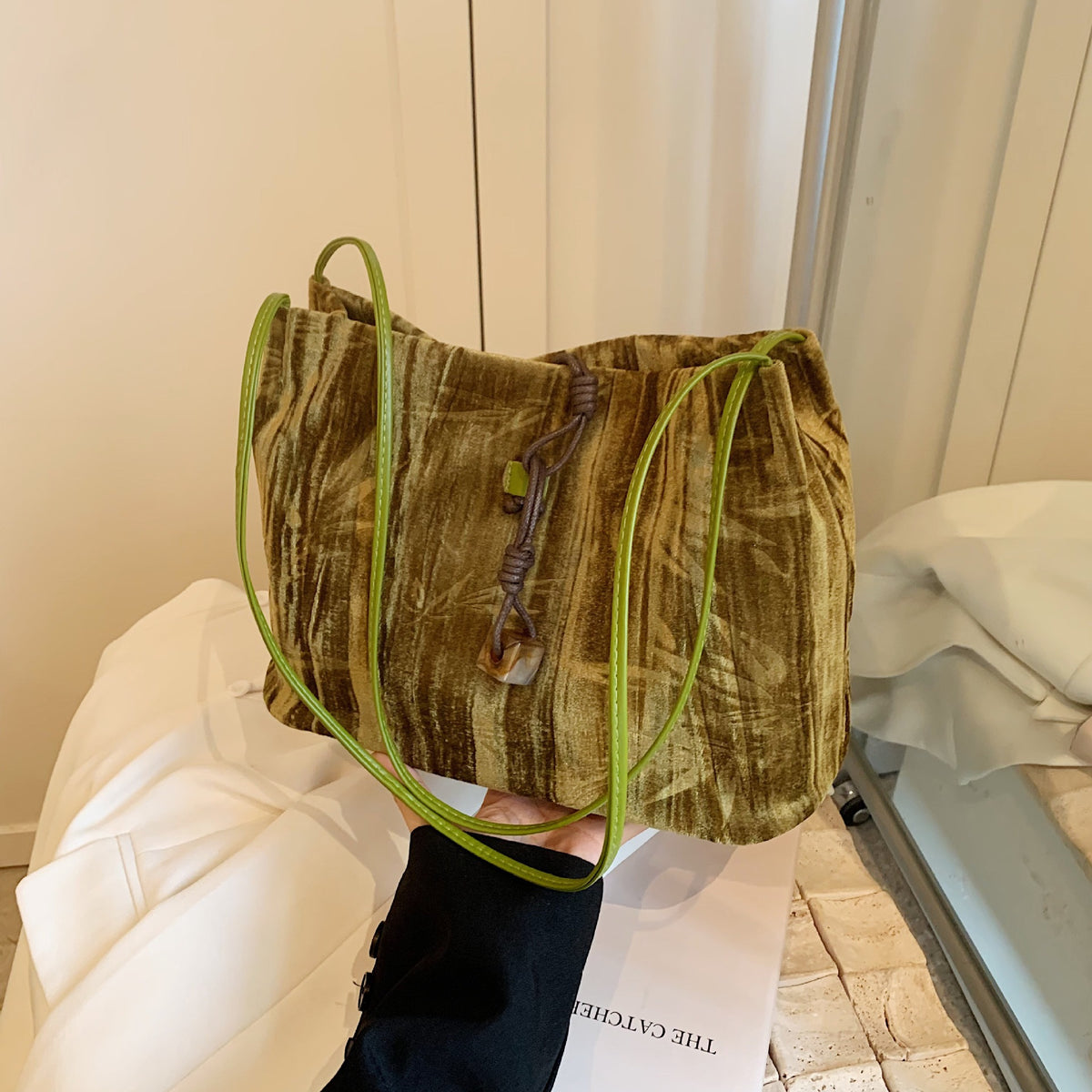 Schicke strukturierte Handtasche Brehn