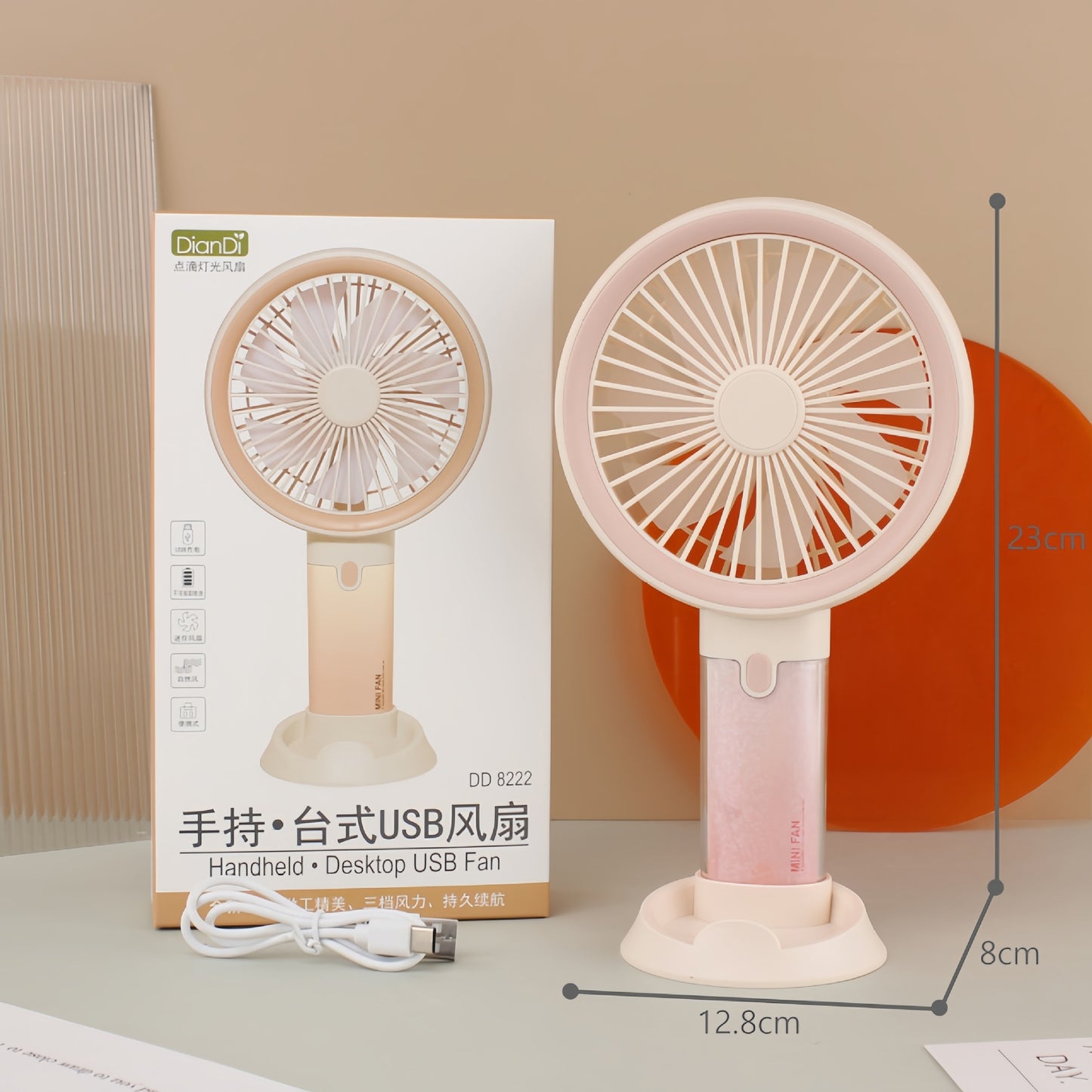 Damen Tragbarer Handventilator mit Sprühfunktion und ergonomischem Design Brehn