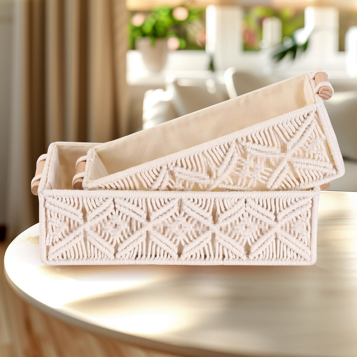 Macramé Aufbewahrungskörbe
