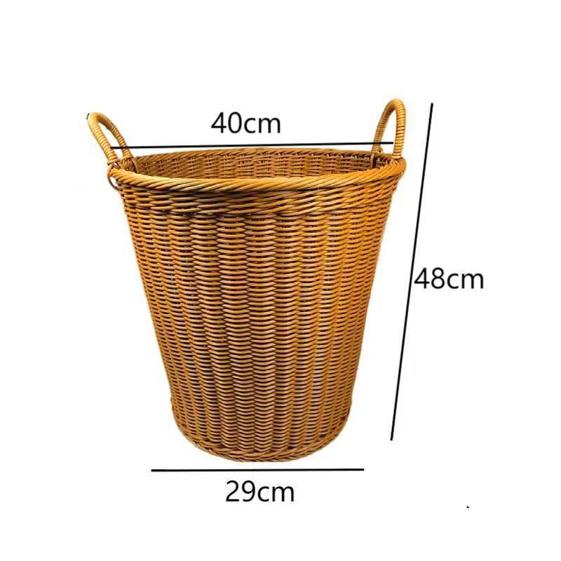 Unisex Robuster Aufbewahrungskorb aus geflochtenem Rattan Brehn