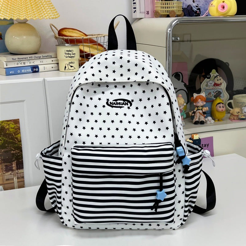 Stylischer Sternmuster Casual Rucksack Brehn