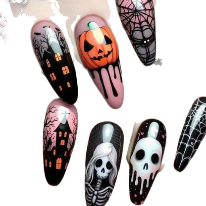 Halloween-Themen Gruselig Nagelkunst Brehn