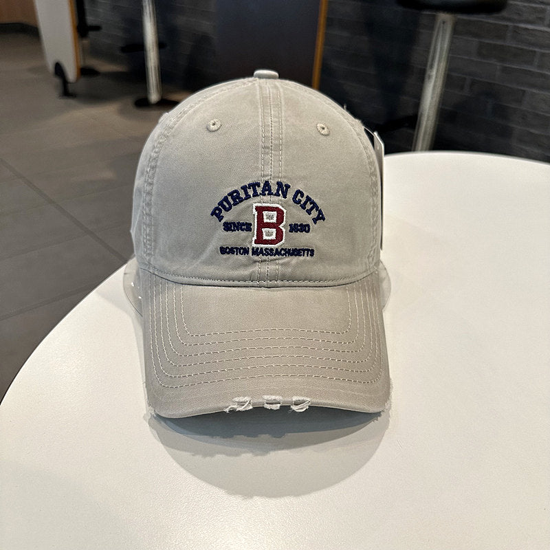 Herren Vintage-inspirierte bestickte Baseballmütze Brehn