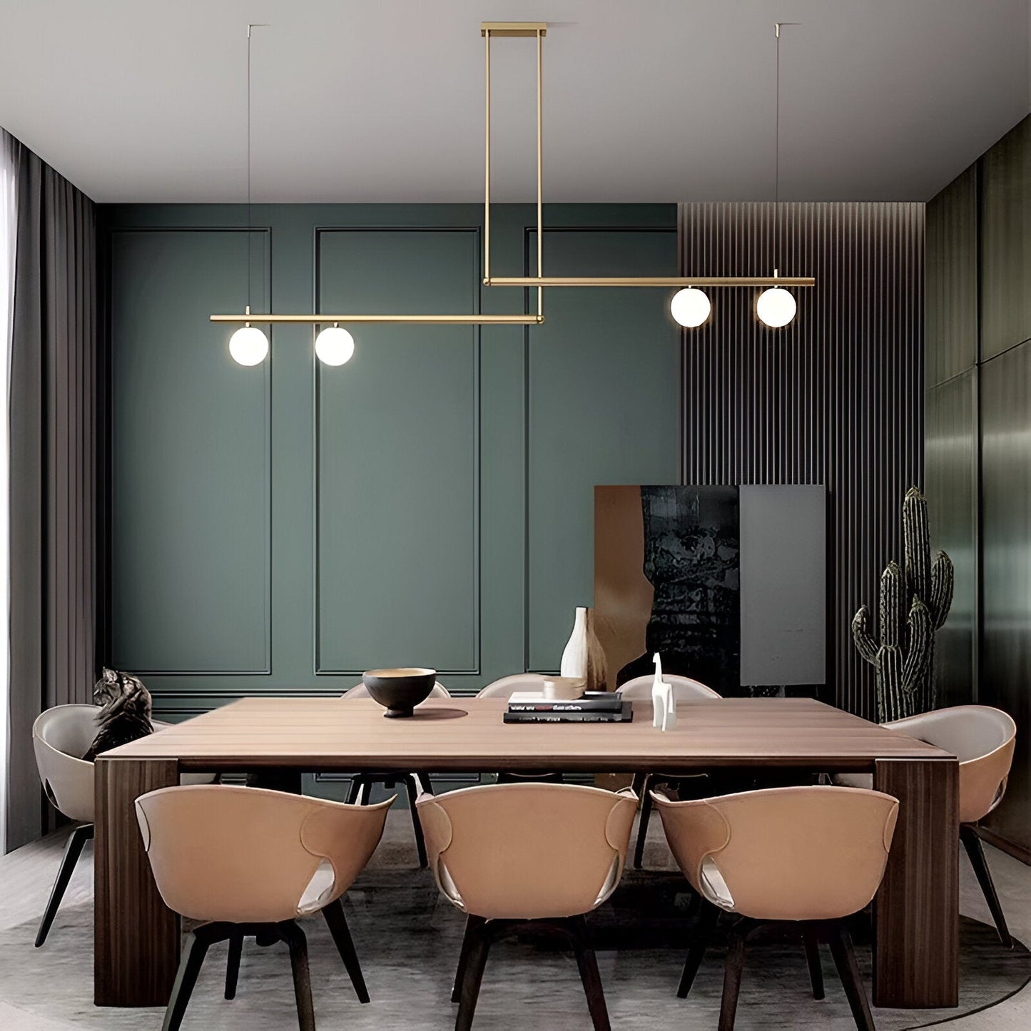 Brehn | Nordic Glass Linear Luxus Pendelleuchte