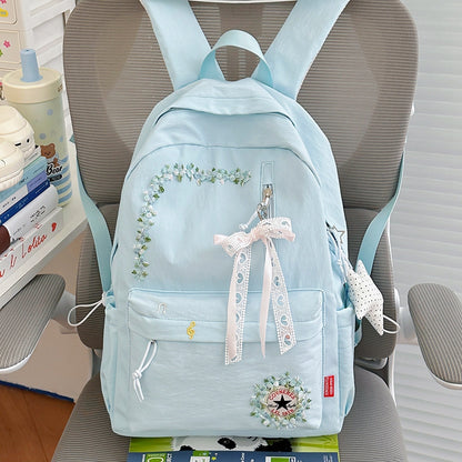Blumenverzierte Alltag-Rucksack Brehn