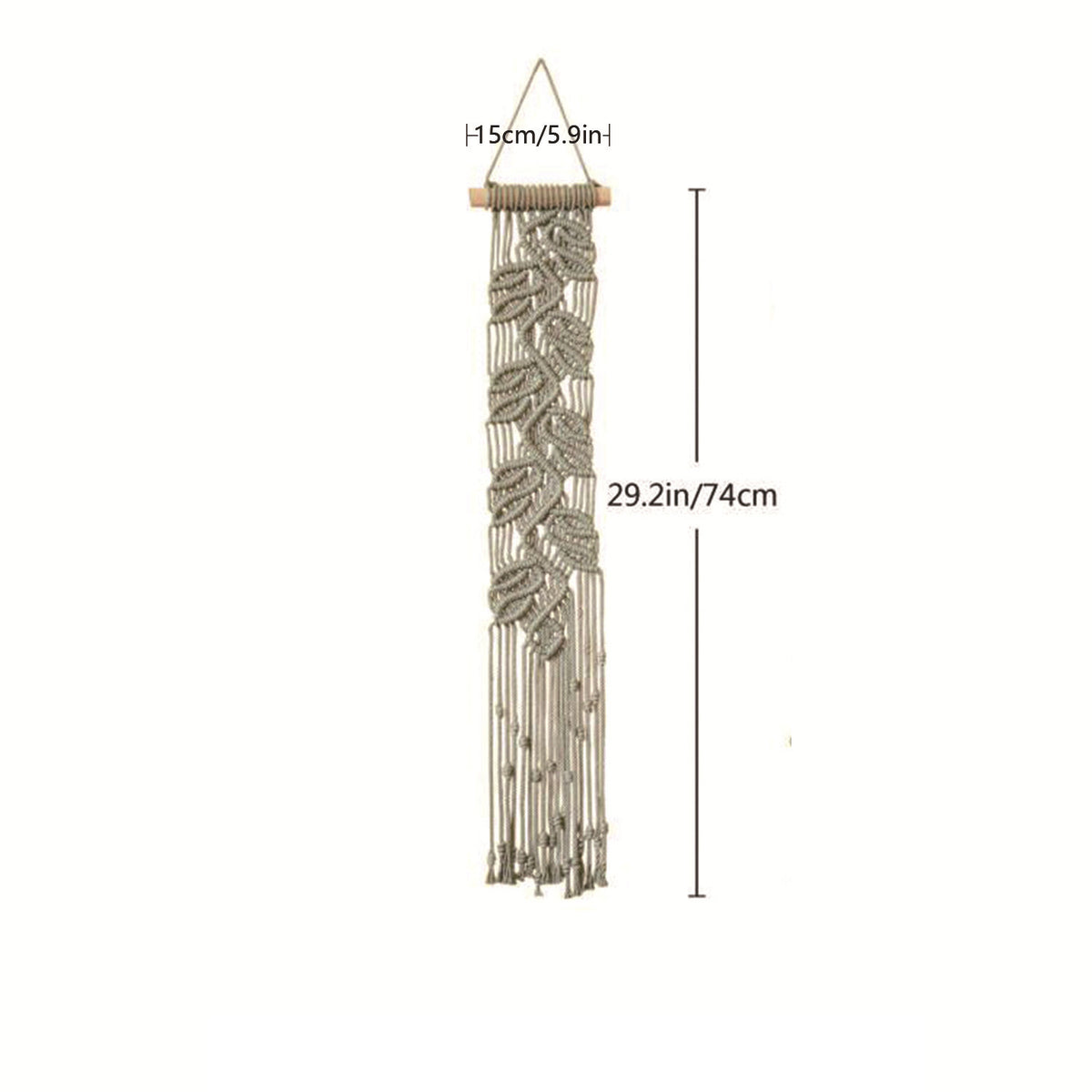 Macrame Blatt Wandkunst Dekor Brehn
