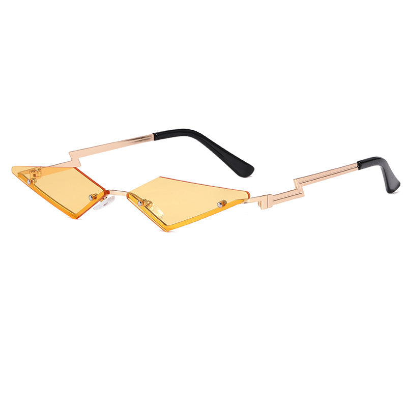 Damen geometrische Designer-Sonnenbrille mit innovativem Rahmen Brehn