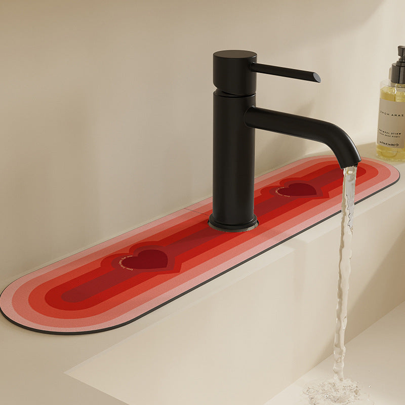 Non-Slip Decorative Vanity Sink Runner Mat