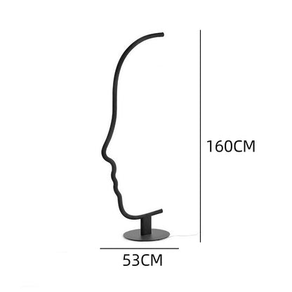Künstlerische Umriss Stehlampe