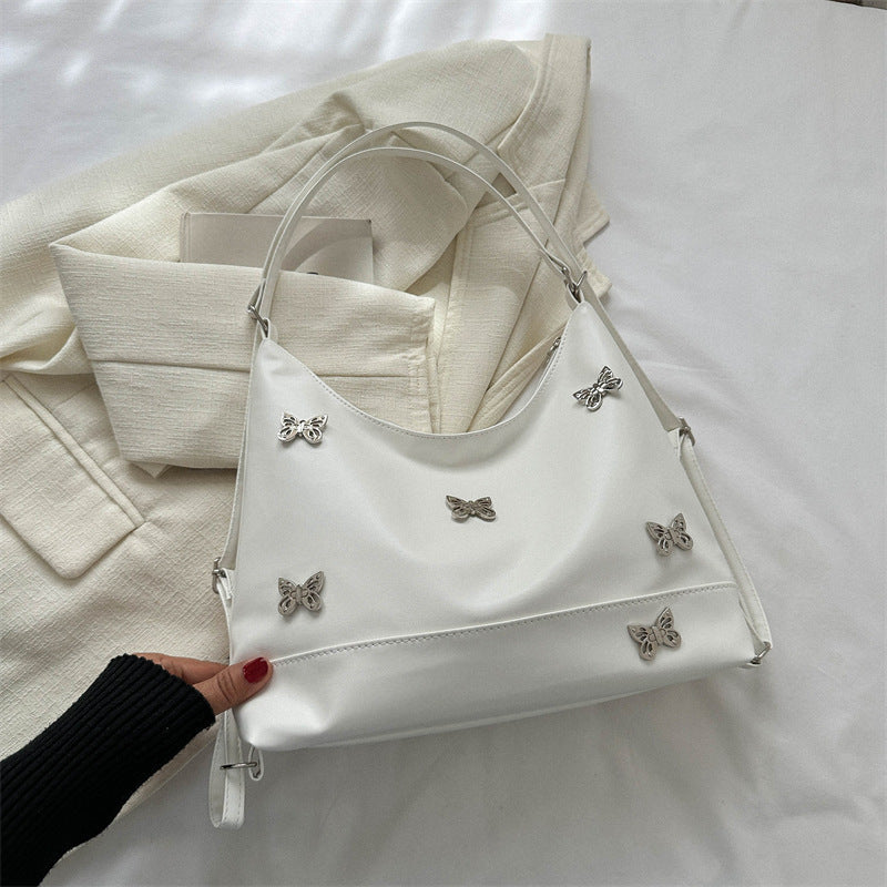 Elegante Schmetterling Verzierte Schultertasche