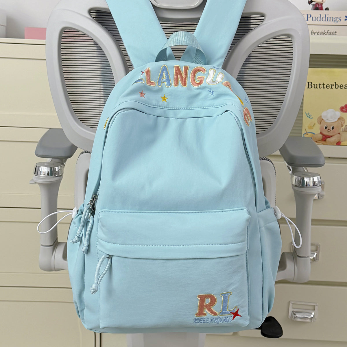 Stilvoller bestickter Grafik-Rucksack Brehn