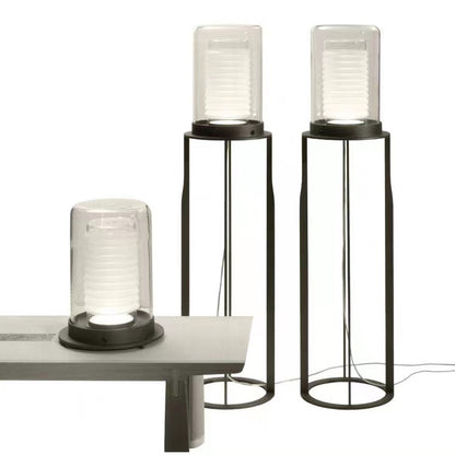 Moderne transparente Tischlampe