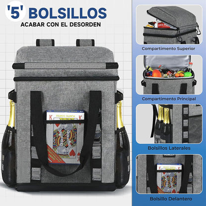 Damen Isolierter Kühlrucksack mit großzügigem Fächerdesign Brehn