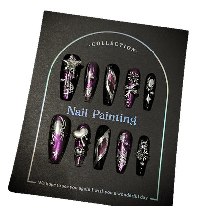 Künstlerisches Spinnen-Themen Press-On Nagelkunst Set