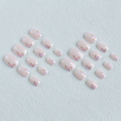 Blumeninspiriertes Nagelkunst-Set