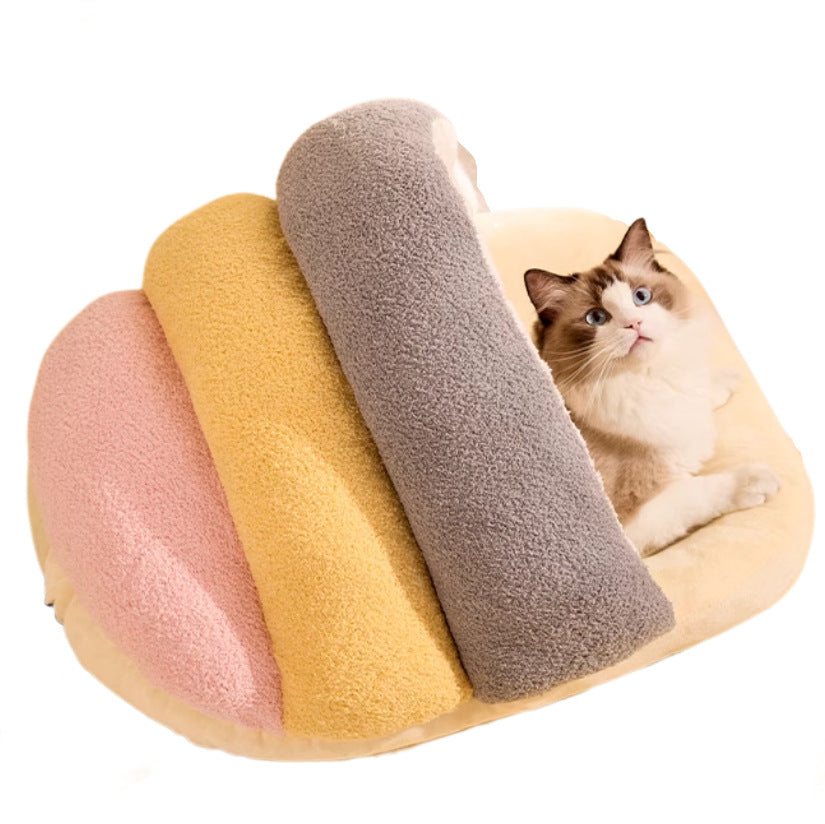 Gemütliches Eingeschlossenes Kuschelhundebett