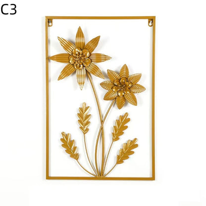 Floral Metal Wandkunst Brehn