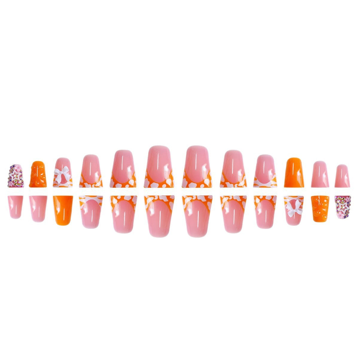 Kreative Thematische Press-On Nagelkunst Brehn