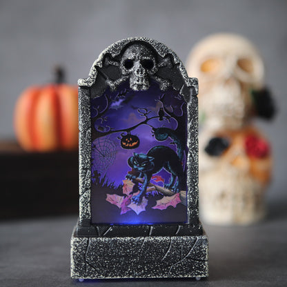 Dekorative LED Gespenster Friedhof Laterne Brehn