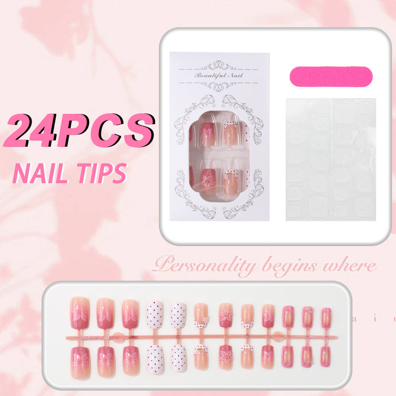 Blumenmuster Nagelspitzen Set Brehn
