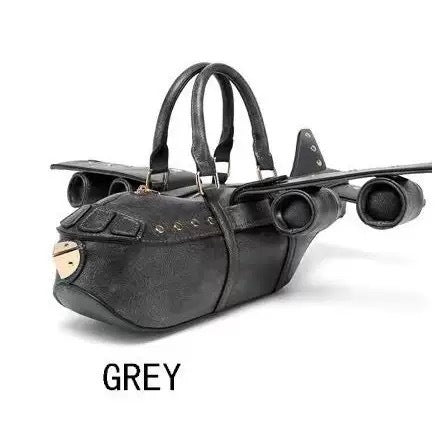 Flugzeug-inspirierte Handtasche